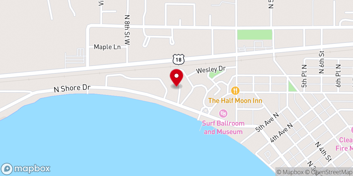 Map showing location of Clear Lake Classical - Mars Hill Campus