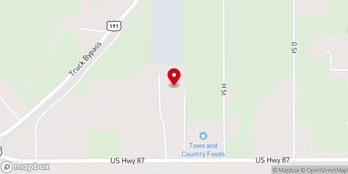 Map showing location of Central Baptist Church