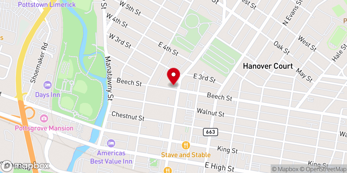 Map showing location of Heart of God Family Worship Center