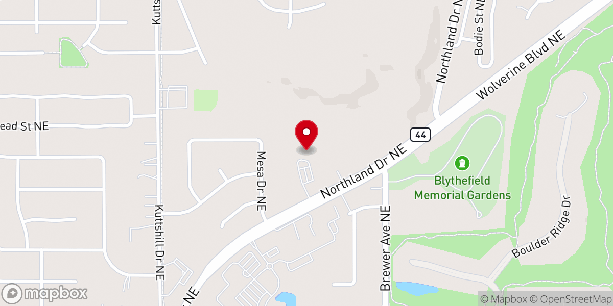 Map showing location of New Hope Community Church