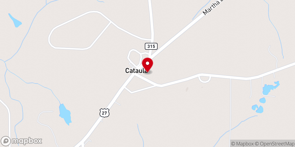Map showing location of The Church in the County