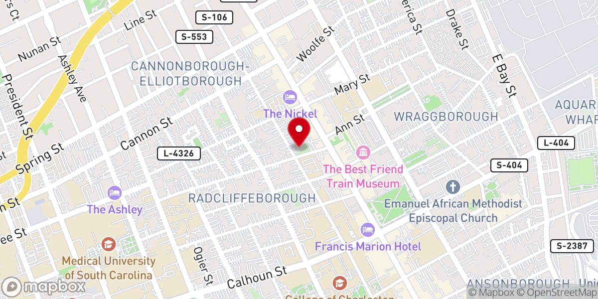Map showing location of St. Patrick Catholic Church