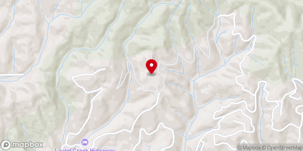 Map showing location of Almost Heaven Wedding Pavilion