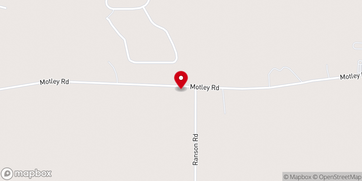 Map showing location of Motley Church