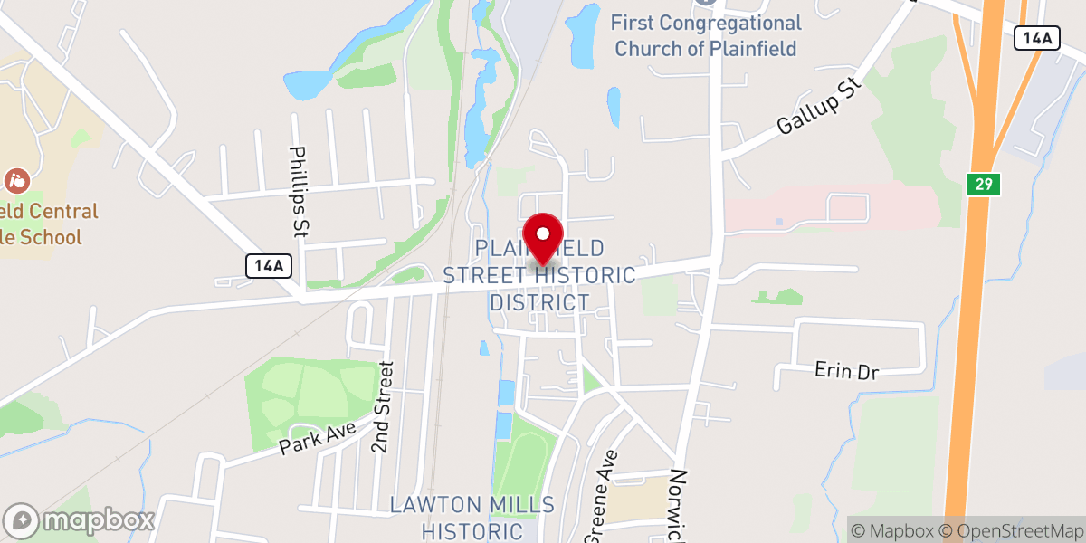 Map showing location of Community Christian Fellowship