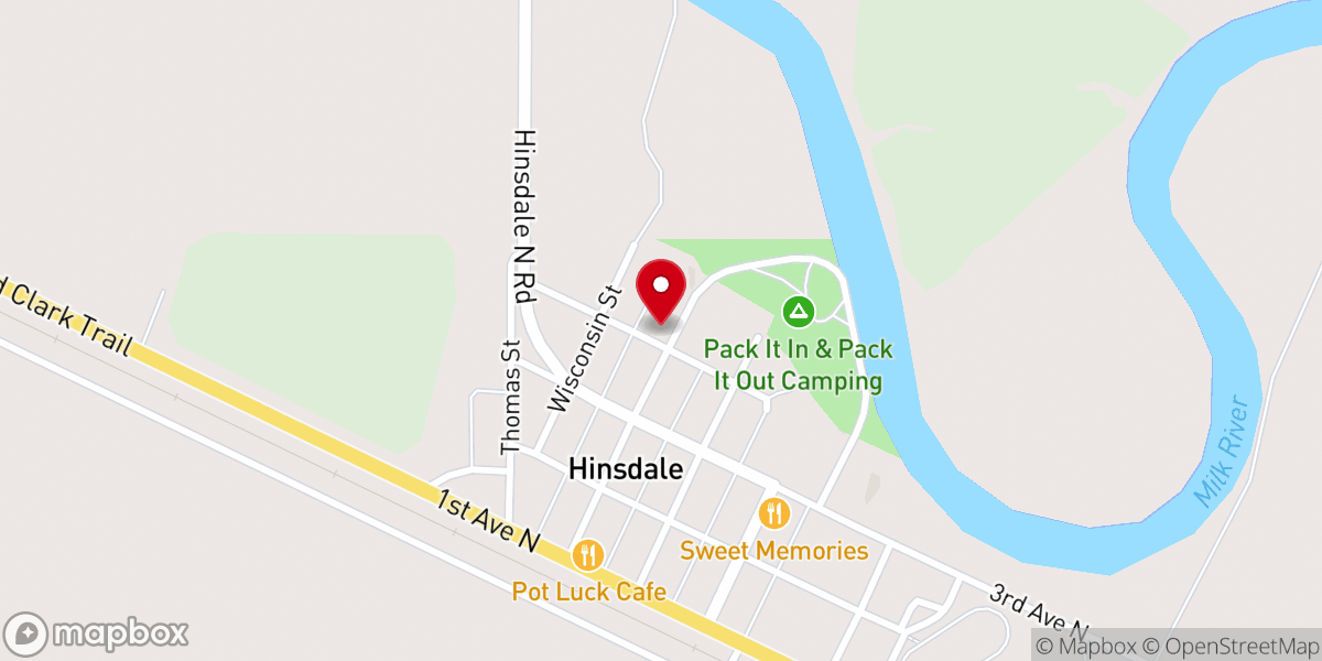 Map showing location of Grace Baptist Church