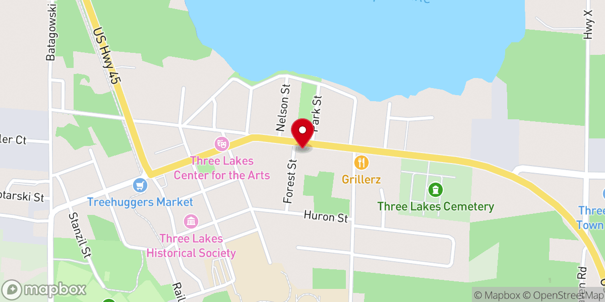 Map showing location of St Theresa Catholic Church