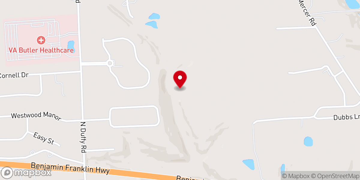 Map showing location of Bethel Mission Church