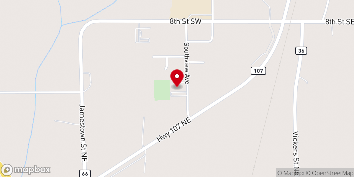 Map showing location of Saint Peter and Paul Catholic Church