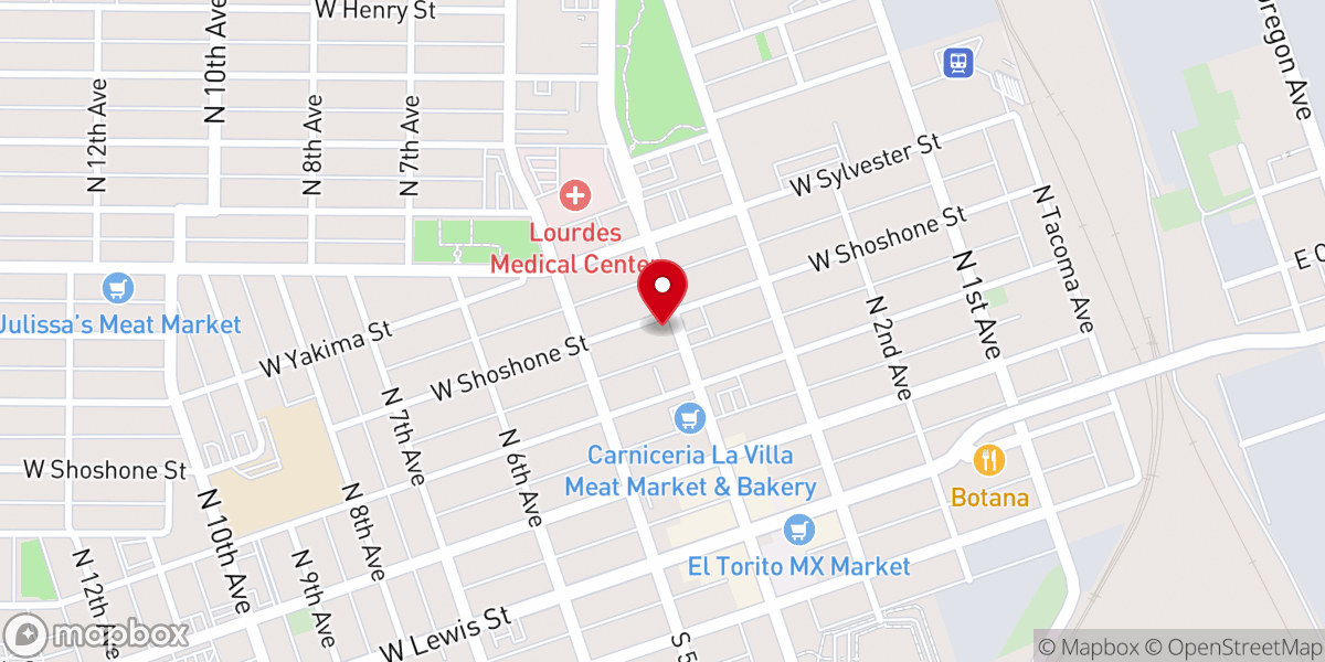 Map showing location of Friendly Temple Church Inc