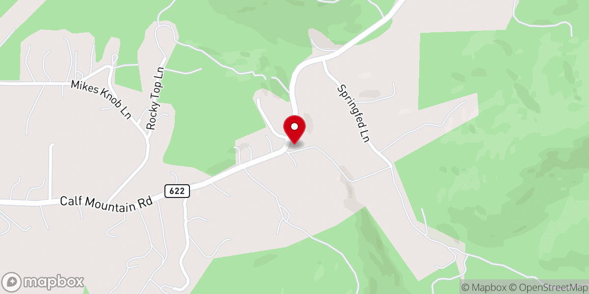 Map showing location of Glen Kirk Presbyterian Church