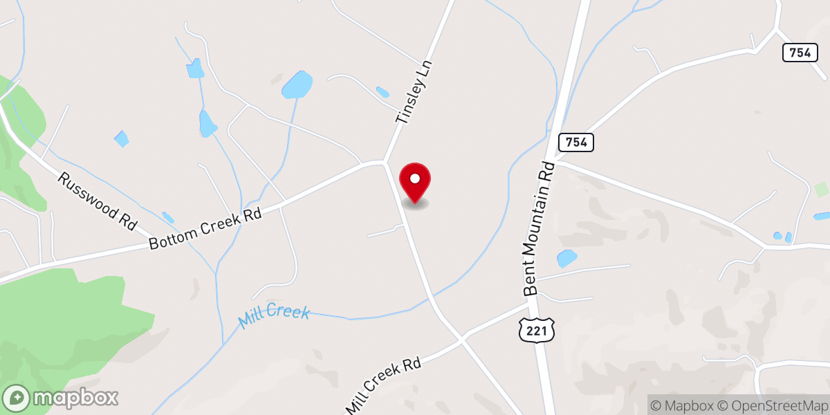 Map showing location of Lawrence Memorial Church