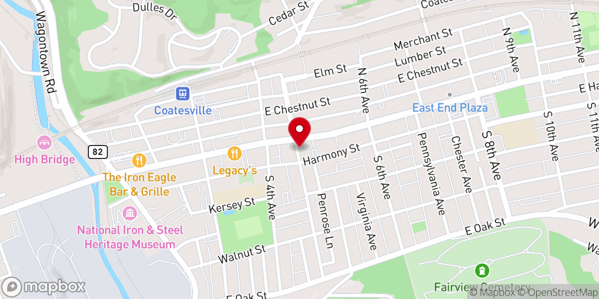 Map showing location of New Branches of Faith Ministries