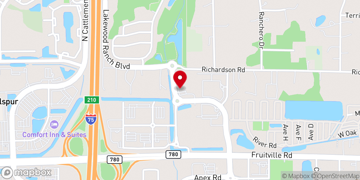Map showing location of Sarasota Mennonite Church