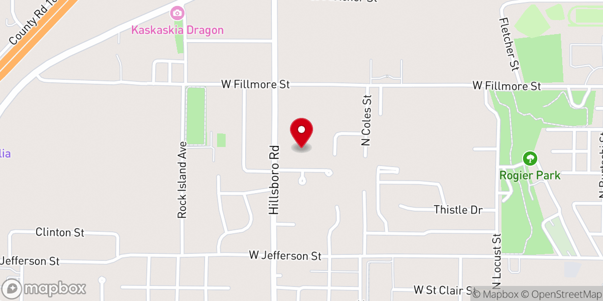 Map showing location of Northside Christian Church
