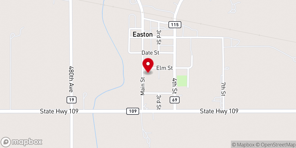 Map showing location of Our Lady of Mt. Carmel Catholic Church