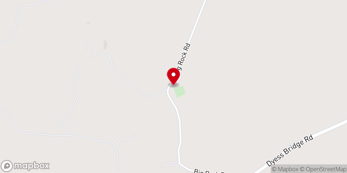 Map showing location of Philadelphus Presbyterian Church