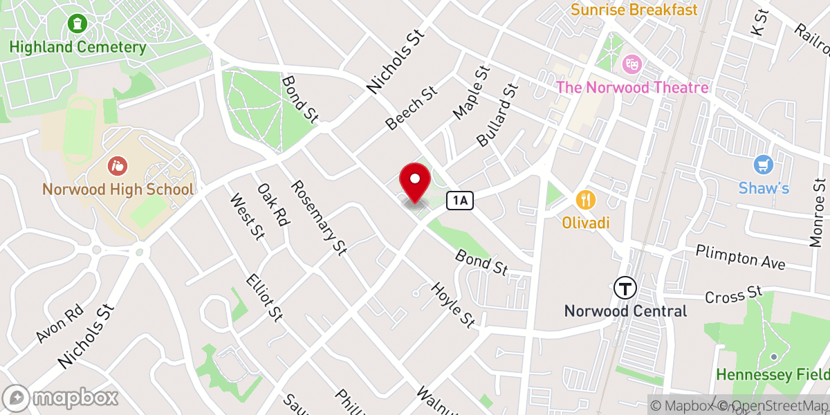 Map showing location of Pierre Angulaire Baptist Church