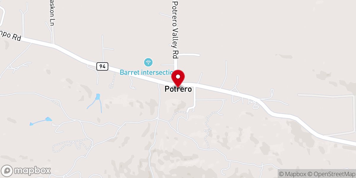Map showing location of Calvary Chapel Tecate