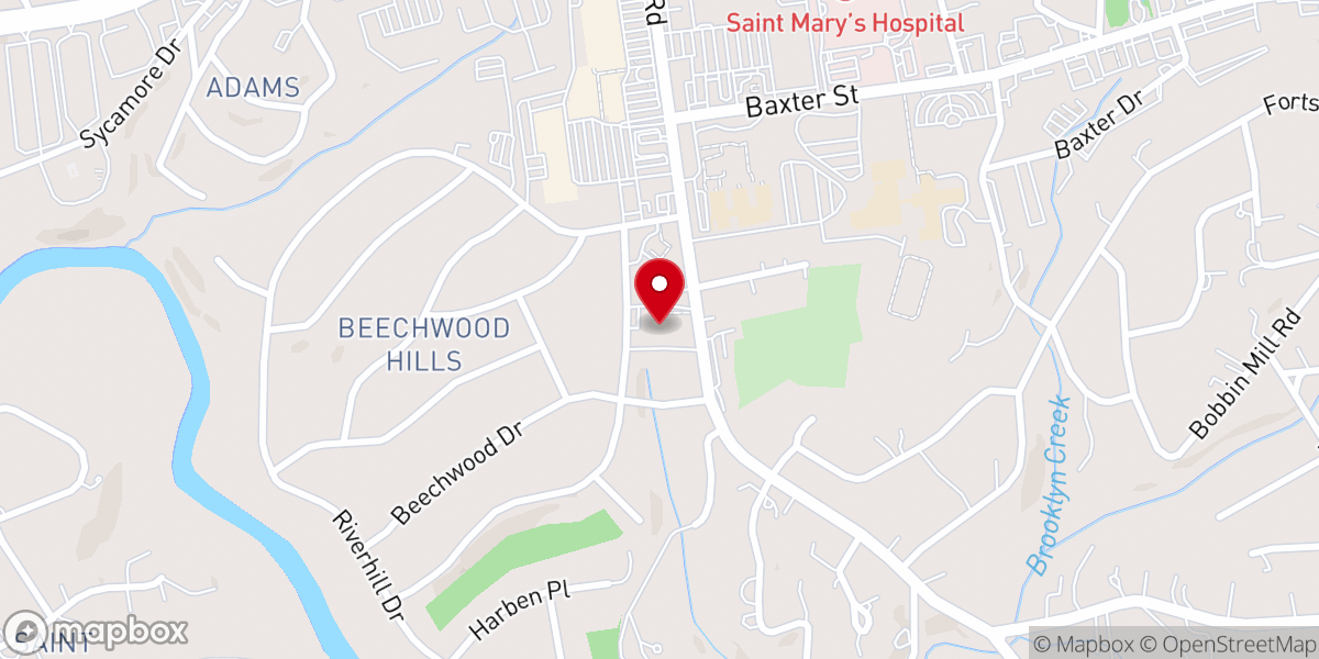 Map showing location of Alps Road Presbyterian Church