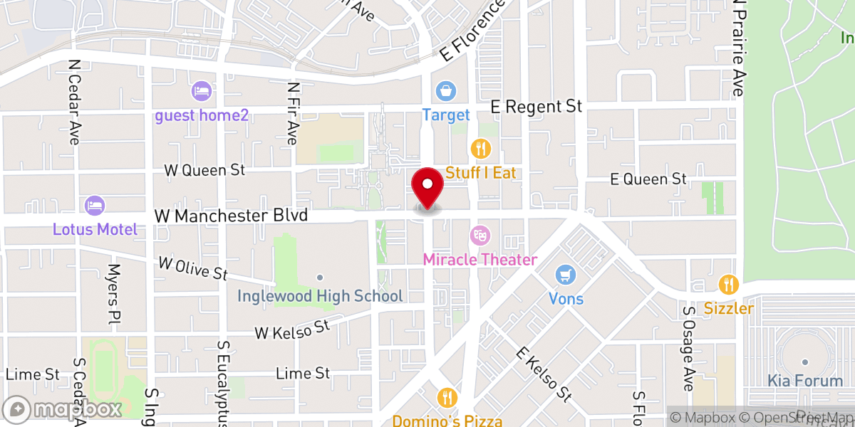 Map showing location of Our Location