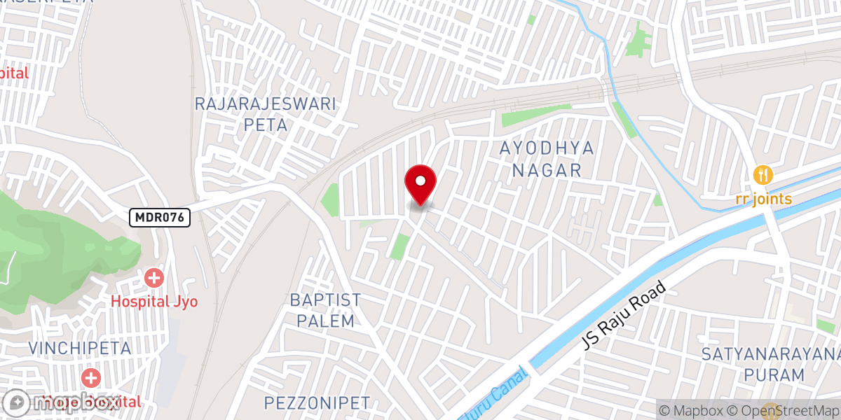 Map showing location of Amnos Prayer Hall