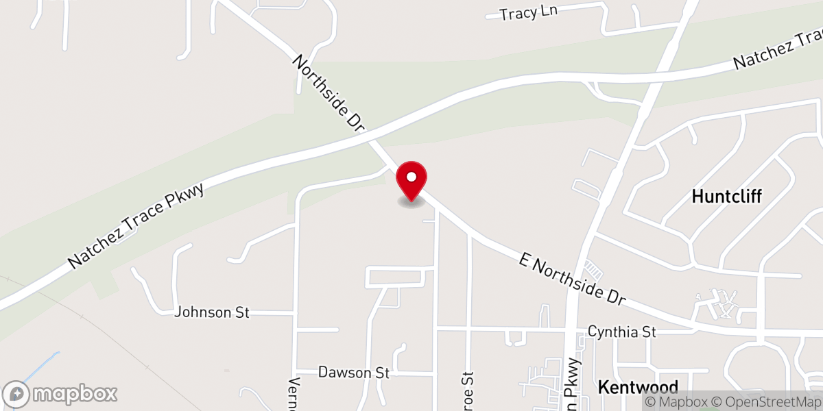 Map showing location of Holy Ghost Missionary Baptist Church