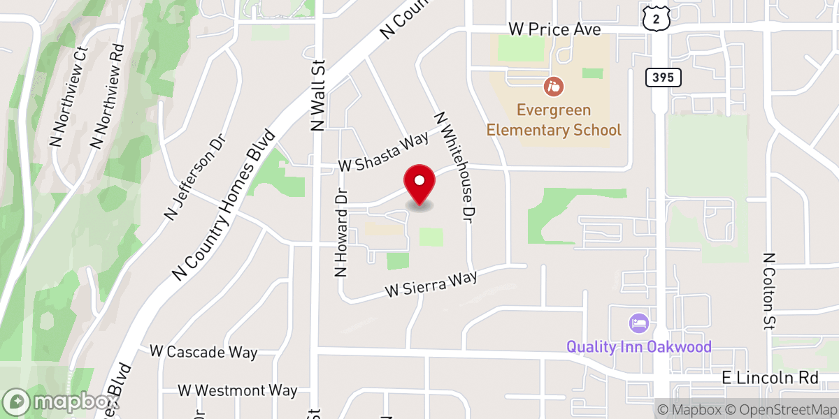 Map showing location of St Thomas More Parish