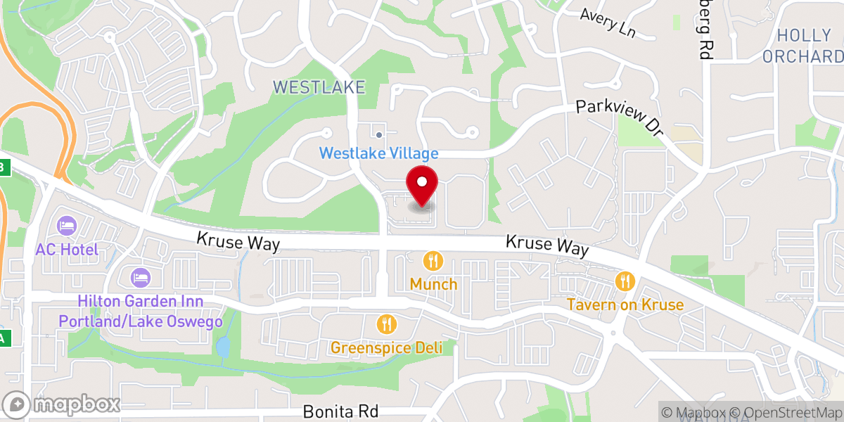 Map showing location of Lake Oswego Stake Center