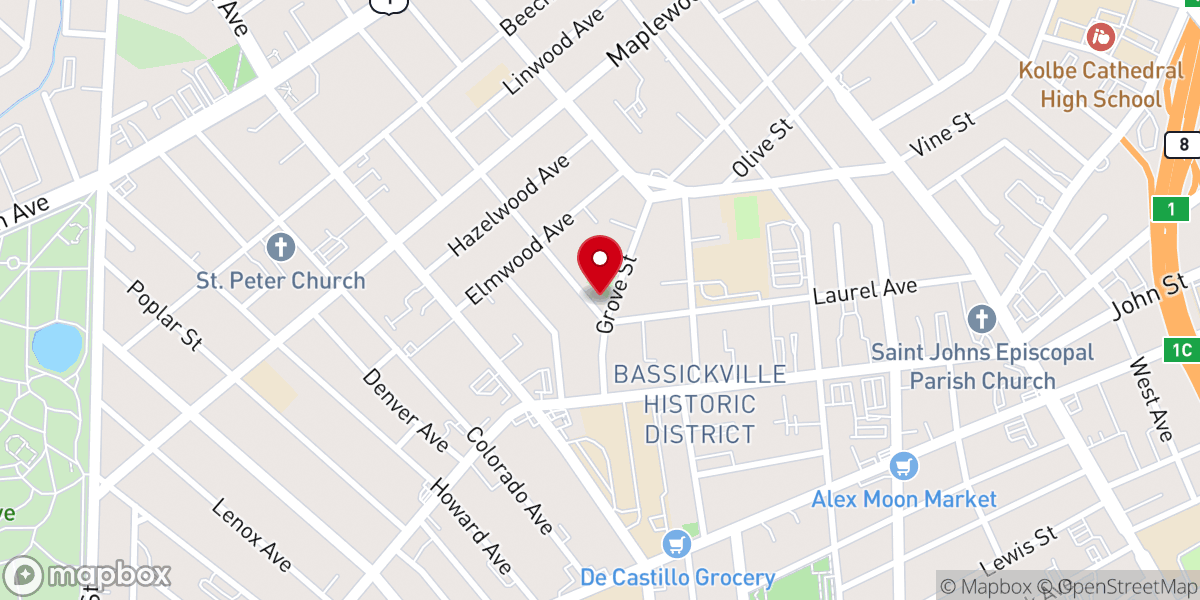 Map showing location of Bridgeport Portuguese Seventh-day Adventist Church