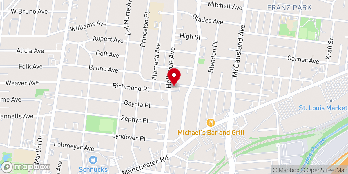 Map showing location of Anointed Hands Ministries