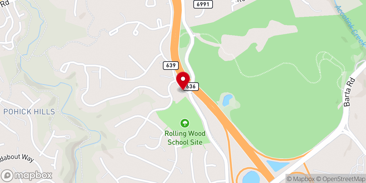 Map showing location of Clarks Baptist Church