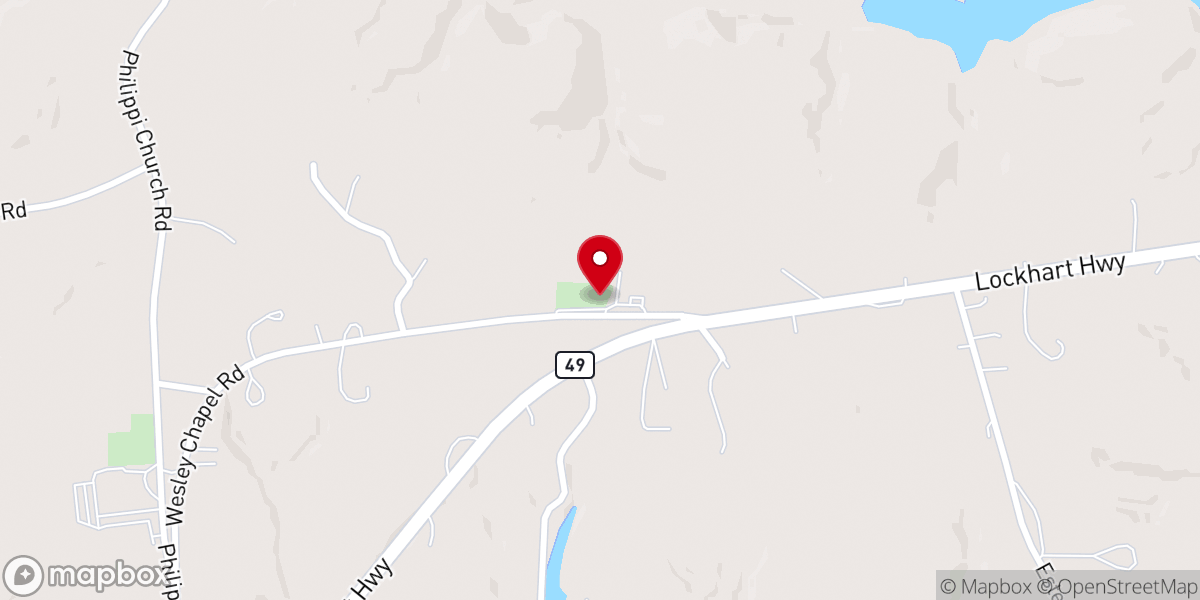 Map showing location of Wesley Chapel Methodist Church