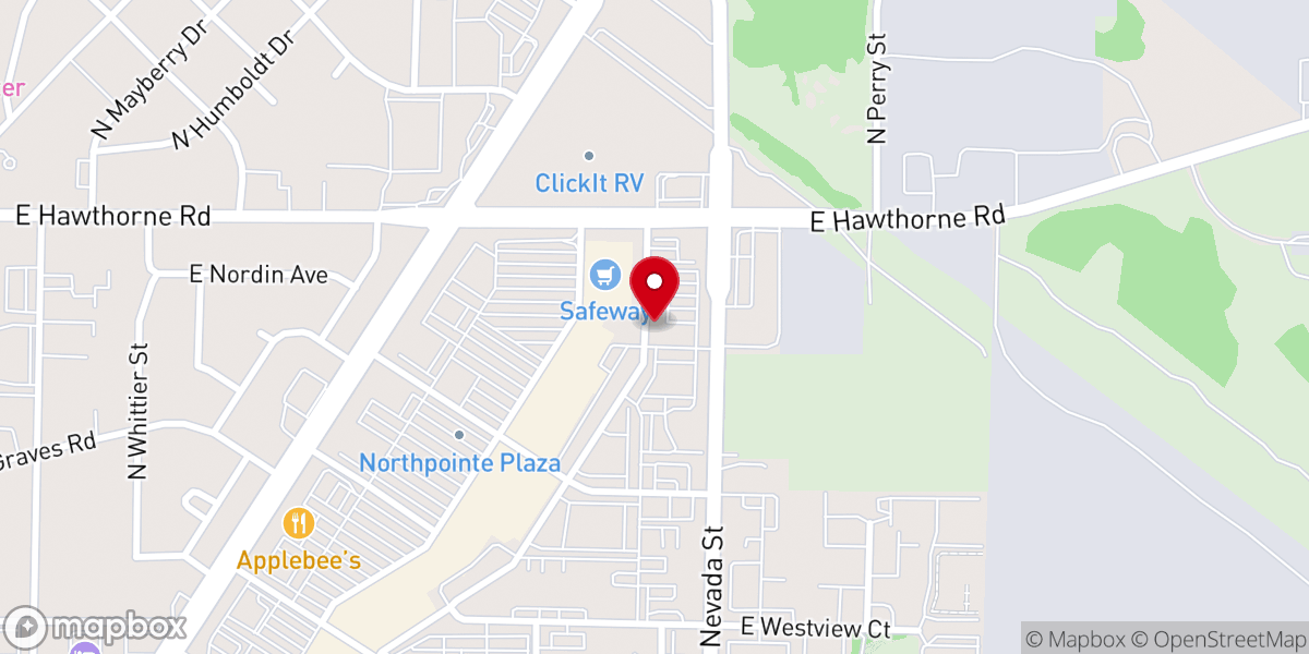 Map showing location of Real Life Spokane