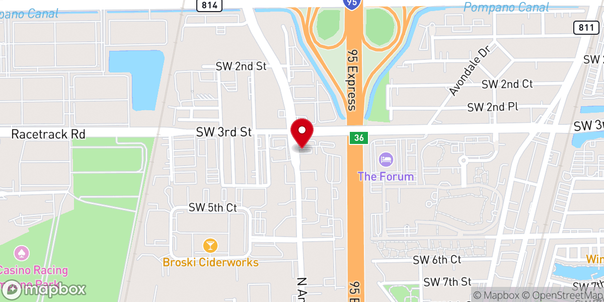 Map showing location of Sunrise Chapel FTL
