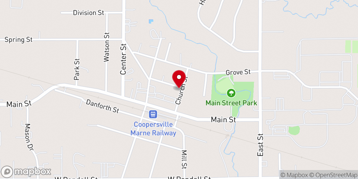 Map showing location of Central Family Worship Center