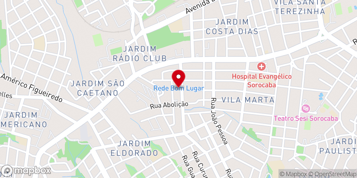 Map showing location of OBPC SEDE SOROCABA