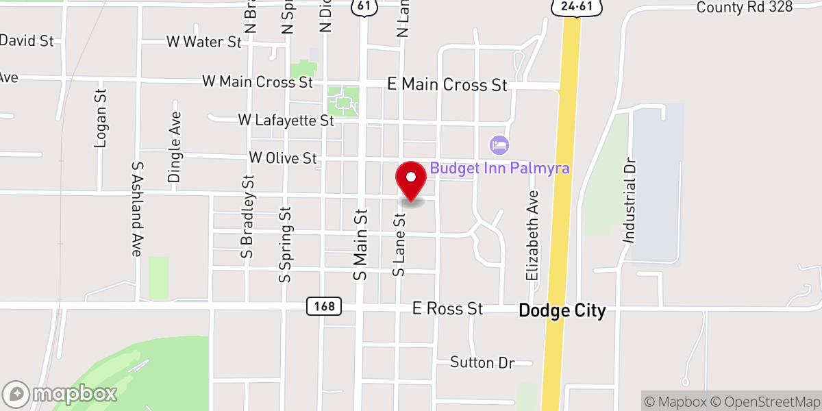 Map showing location of St Joseph's Catholic Church