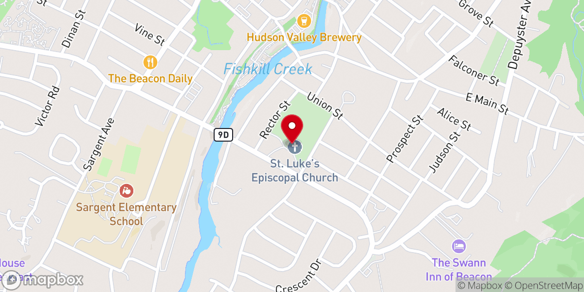 Map showing location of Saint Lukes Episcopal Church