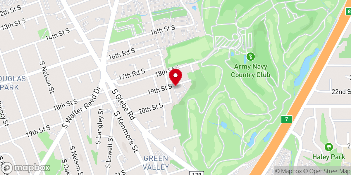 Map showing location of Our Lady Queen of Peace Catholic Church