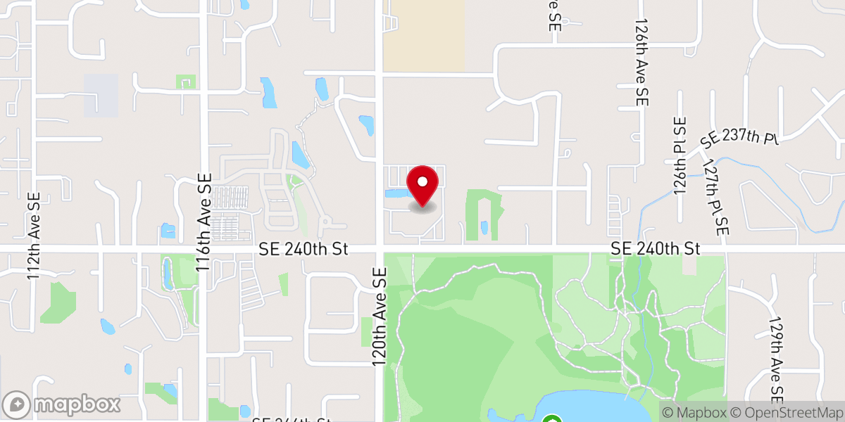 Map showing location of Kent Covenant Church