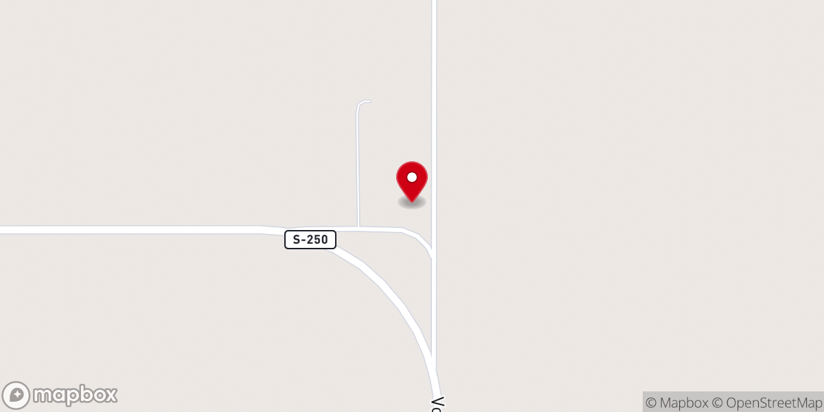 Map showing location of Bethel Mennonite Church