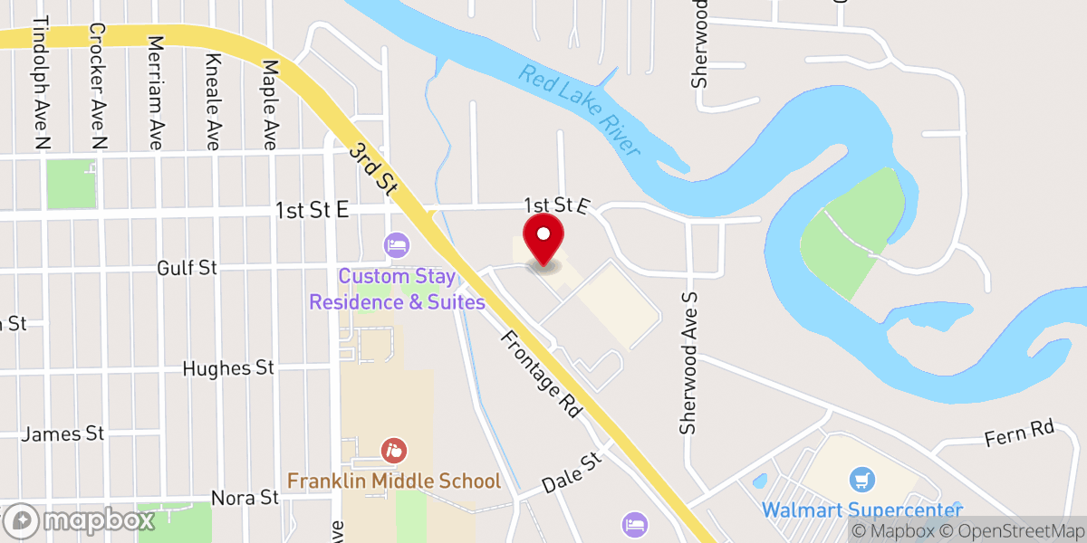 Map showing location of Tractor Supply Co.