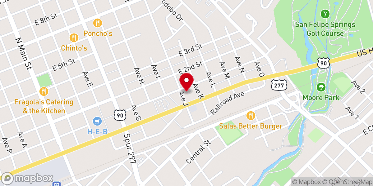 Map showing location of Faith Church
