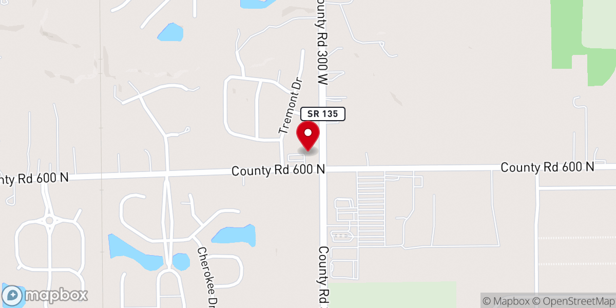Map showing location of Prince of Peace United Church