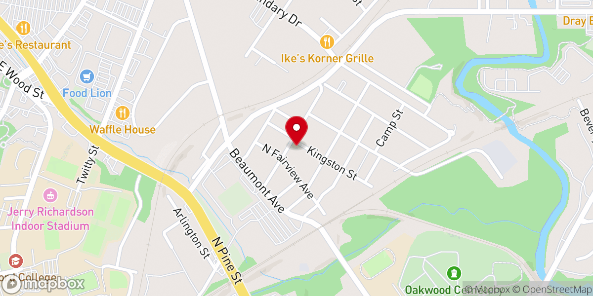 Map showing location of Elevate Nation