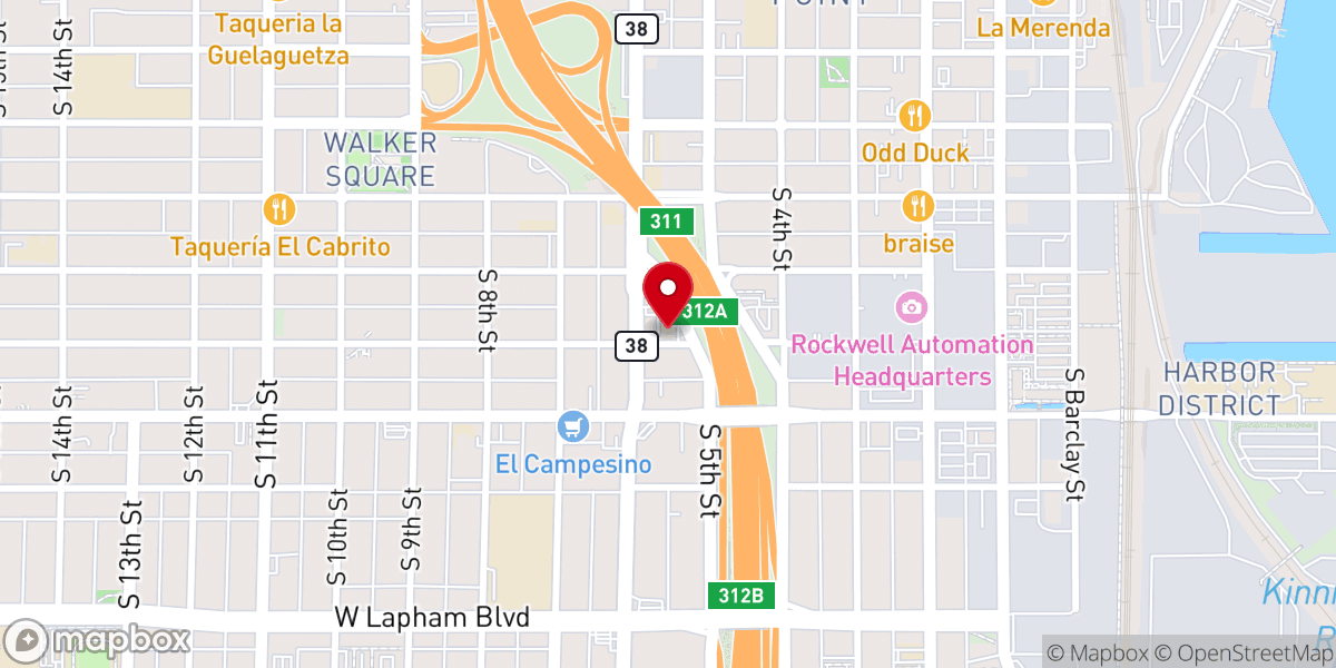 Map showing location of Rhema Church