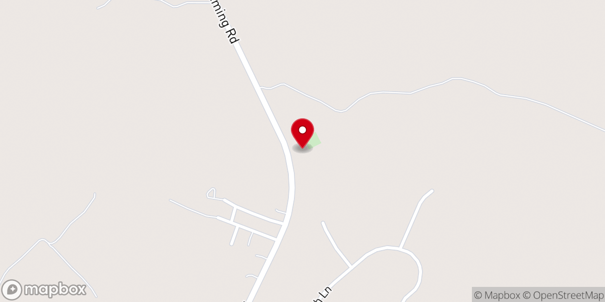 Map showing location of Dees Church