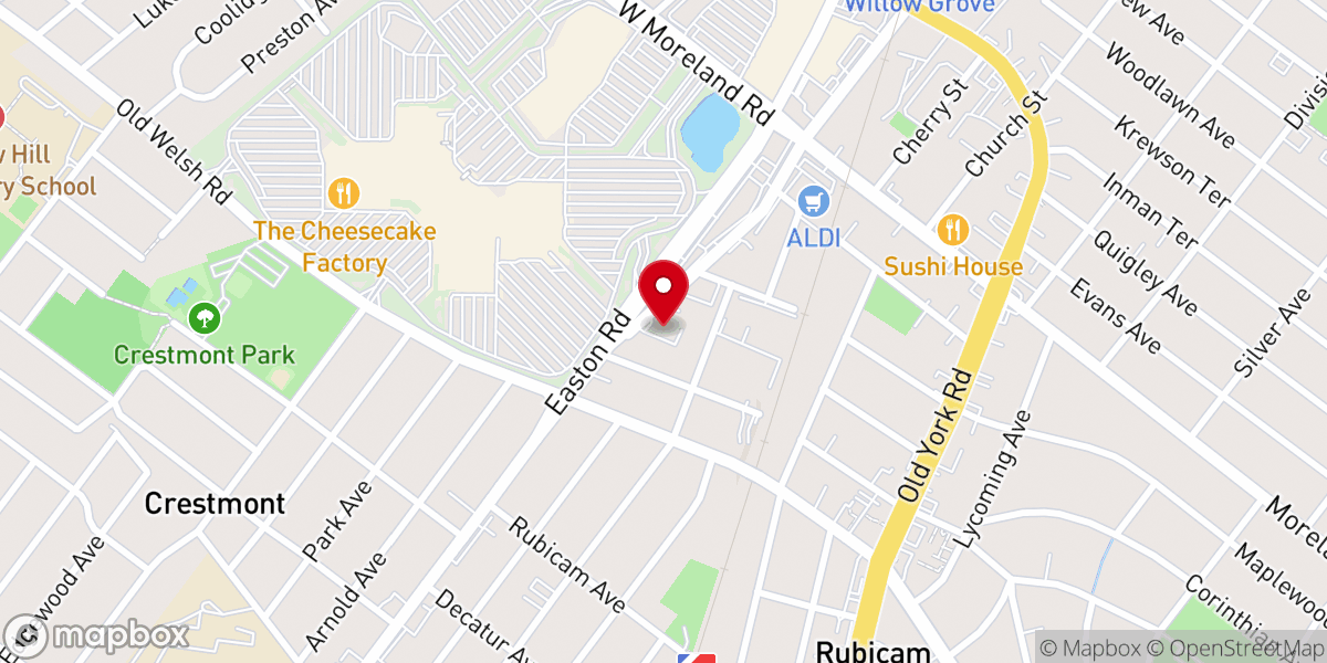Map showing location of GLORY CHURCH