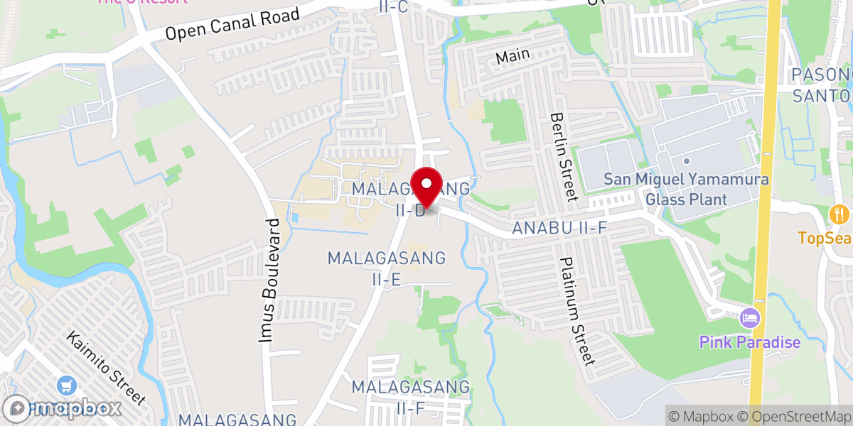 Map showing location of Mary, Mother of God Parish